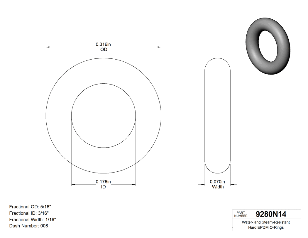 Technical drawing - 9280N14